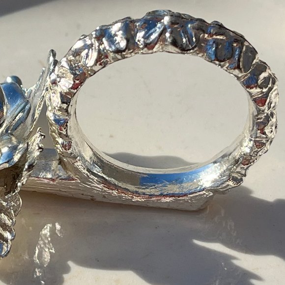 Vintage Princess House Napkin Rings & Place Card Holder - Set of Two NEW - Picture 7 of 10